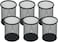 SNOW COOLER Pen Holder Pencil Holder Mesh Metal Pen Cup Holder Pencil Cup Holder for Desk Office Home Pen Organizer Black 6 Pack