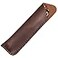 DK86 Handmade Genuine Leather Double Pen Case Fountain Pen Sleeve Holder Pouch Cover Vintage Coffee
