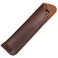 DK86 Handmade Genuine Leather Double Pen Case Fountain Pen Sleeve Holder Pouch Cover Vintage Coffee