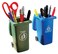 BigMouth Inc Desk Pen Holder Mini Trash Recycle Can Pencil Holder Set Novelty Pen Organizer Pack Of 2 Cute Holders