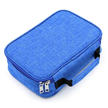 BTSKY High Capacity Zipper Pens Pencil Case MultiFunctional Stationery Pencil Pouch 72 Slots Colored Pencil Case Portable Pencil Bags With 2 Removable SleevesBlue