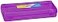 Enday Pencil Box Purple Storage Organizer Utility Box Multipurpose Long Ruler Length School Office Supplies Plastic Pencil Case for Kids Adults Available in Red Pink Grey Green Blue 1PK
