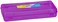Enday Pencil Box Purple Storage Organizer Utility Box Multipurpose Long Ruler Length School Office Supplies Plastic Pencil Case for Kids Adults Available in Red Pink Grey Green Blue 1PK