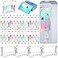 Tenceur 148 Pcs Beadable Pen Set Back to School Gift 48 Plastic Beadable Pen 48 Resealable Pouch Bag 48 Thank You Cards 4 Pcs Plastic Pen Holder Clear Display Stand for StudentGradient Color