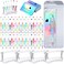 Tenceur 148 Pcs Beadable Pen Set Back to School Gift 48 Plastic Beadable Pen 48 Resealable Pouch Bag 48 Thank You Cards 4 Pcs Plastic Pen Holder Clear Display Stand for StudentGradient Color