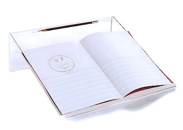Playlearn USA Playlearn Slant Board for Writing Acrylic AntiSlip Pen Holder Extra Wide Writing Slope for Kids Ergonomic
