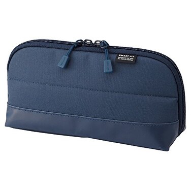 LIHIT LAB Pen Case Pencil Case Water Stain Repellent 8 x 4 Navy A768811