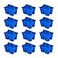 Storex Mini Classroom Caddy Multipurpose Classroom Organizer with Handle Blue 12Pack 01062U12C
