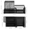 Comix Mesh Pen Pencil Holder Desk Organizer 3 Compartment Wire Desktop Pen Pencil Cup Caddy Office Supplies Desk Accessories for Home Office School Black