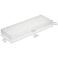 Chinco 4 Pieces Plastic Pencil Case Plastic Stationery Case with Hinged Lid and Snap Closure for Pencils Pens Drill Bits Office Supplies White