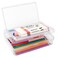 Nuozme Double Layer Large Capacity Pencil BoxPlastic Translucent Pencil Box Hard Pencil Cases with SnapTight Lid for Pens Pencils School SuppliesOffice SuppliesMediumsized1 Pack