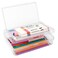 Nuozme Double Layer Large Capacity Pencil BoxPlastic Translucent Pencil Box Hard Pencil Cases with SnapTight Lid for Pens Pencils School SuppliesOffice SuppliesMediumsized1 Pack