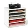EMERIT Paper Organzier Wood Desktop Organizer Storage Letter Tray File Sorter with Adjustable Shelves for Home Office