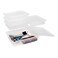 Storex Letter Size Deep Storage Tray Organizer Bin with NonSnap Lid for Classroom Office and Home Translucent 5Pack 62566A05C 10 x 13 x 3 Inches