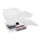 Storex Letter Size Deep Storage Tray Organizer Bin with NonSnap Lid for Classroom Office and Home Translucent 5Pack 62566A05C 10 x 13 x 3 Inches