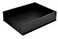 Victor 11425 Midnight Black Collection Front Load Letter Tray Matte Black Paint with Faux Leather Tray Pad for a Professional Look