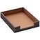 Thipoten Leather Letter Tray Elegant Desk Organizer for Office Supplies Mail Paper File Magazine Perfect Office Organization for DesktopBrown