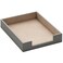 Thipoten Leather Letter Tray THIPOTEN Elegant Desk Organizer for Office Supplies Mail Paper File Magazine Perfect Office Organization for DesktopGrey