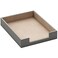 Thipoten Leather Letter Tray THIPOTEN Elegant Desk Organizer for Office Supplies Mail Paper File Magazine Perfect Office Organization for DesktopGrey