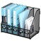 SUPEASY Desk Organizers Metal Desk Magazine File Holder with 16x12x12 5 Vertical Compartments Rack File Organizer for Office Desktop Classroom Home Workspace Black Plus