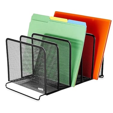 Rolodex File Sorter Mesh Stackable Five Sorters Black 825 x 14375 x 775