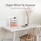 SUPEASY 2 Pack 5Tier White Desk Organizer with Handle Mesh Desk FilePaper Organizer Letter Tray for Office School and Home Easy Installation