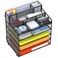Docnest 5 Tier Mesh Desk Organizer for Paper Office Supplies MultiFunctional Letter Tray with 5 Adjustable Compartments 3 Pen Holders Desktop Storage for Files Mail Stationery Black