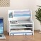 Wisuce Home Desk File Organizer 6Tier Desktop Mail Letter Tray Paper Document Organizer with Pen Holder for Home Office Supplies Office Desk Accessories Workspace White