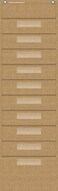 Teacher Created Resources Burlap 10 Pocket File Storage Pocket Chart 14 x 58 20840