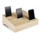 Lzttyee Wooden 36Grid Cell Phones Storage Box Desktop Mobile Phone Holder Organizer for Office School Classroom 36Grid