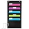 Godery Heavy Duty Storage Pocket Chart for Classroom and OfficeClear Storage Pocket Chart for Files Folder 5 POCKETS