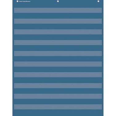 Teacher Created Resources Slate Blue 10 Pocket Chart 34 x 44 TCR20104