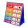 AUVCAS Tabletop Pocket Chart for Classroom Small Double Sided Pocket Chart for Kids Learning at Home RedBlue