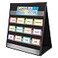 EAMAY Desktop Pocket Chart Tabletop Teaching Classroom Pocket Charts DoubleSide and selfStanding Pocket Chart for Kindergarten Home Use or Classroom Black