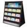 EAMAY Desktop Pocket Chart Tabletop Teaching Classroom Pocket Charts DoubleSide and selfStanding Pocket Chart for Kindergarten Home Use or Classroom Black