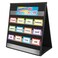 EAMAY Desktop Pocket Chart Tabletop Teaching Classroom Pocket Charts DoubleSide and selfStanding Pocket Chart for Kindergarten Home Use or Classroom Black