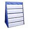 Wiwaplex Double Sided Desktop Pocket Chart 17 x 13inch SelfStanding Tabletop Desktop Pocket Chart with Bonus 20 Dry Erase Cards for ClassroomHomeOffice