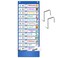 AKAYOK 131 Pocket Daily Schedule Pocket Chart UltraDurable Visual Schedule for Kids Pocket Chart for Classroom Office Home Reusable Daily Schedule for Kids Reversible Chart for Sentence Strips