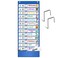 AKAYOK 131 Pocket Daily Schedule Pocket Chart UltraDurable Visual Schedule for Kids Pocket Chart for Classroom Office Home Reusable Daily Schedule for Kids Reversible Chart for Sentence Strips