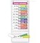 Eamay Daily Schedule Pocket Charts Teaching Scheduling Pocket Chart Hoom Eamay Daily Scheduling Pocket Chart Pocket Chart with 131 Pockets 18pcs Dry Erase Cards and 2 Hooks White