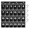 Eamay 24 Numbered Classroom Pocket Charts for Cell Phones and Calculators Holder Wall Door Mount Hanging Organizer