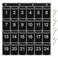 Eamay 24 Numbered Classroom Pocket Charts for Cell Phones and Calculators Holder Wall Door Mount Hanging Organizer