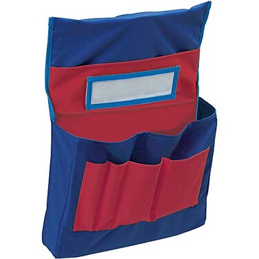 Pacon Pocket Chart Chair Storage Blue Red 1812H x 1412W x 212D 1 Chart
