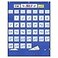 Eamay Classroom Monthly Calendar Pocket Chart with 43 Pocket 3 Storage Pockets for Easy Wall or Stand Chart Blue
