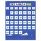 Eamay Classroom Monthly Calendar Pocket Chart with 43 Pocket 3 Storage Pockets for Easy Wall or Stand Chart Blue