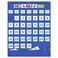Eamay Classroom Monthly Calendar Pocket Chart with 43 Pocket 3 Storage Pockets for Easy Wall or Stand Chart Blue