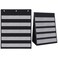 Eaasty 2 Pieces Table Top Pocket Chart Stand for Classroom Double Sided Table Top Pocket Chart Wall Words Classroom Pocket Chart for Daily Schedule Class Teacher Student Classroom Office HomeBlack