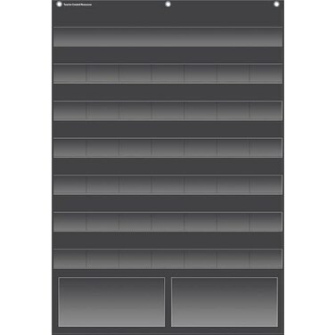Teacher Created Resources Black Calendar Pocket Chart TCR20748