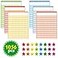 SpriteGru 6 Pack MultiColor Dry Erase Incentive ChartChoreResponsibilitySchool AttendanceHomework Progress Tracking Chart 6 Pack in MultiColor 36 Rows X 25 Columns 17 x 225 with 1056 Stars