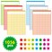 SpriteGru 6 Pack MultiColor Dry Erase Incentive ChartChoreResponsibilitySchool AttendanceHomework Progress Tracking Chart 6 Pack in MultiColor 36 Rows X 25 Columns 17 x 225 with 1056 Stars